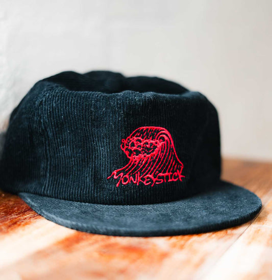 WAVE SKULL CAP - BLACK